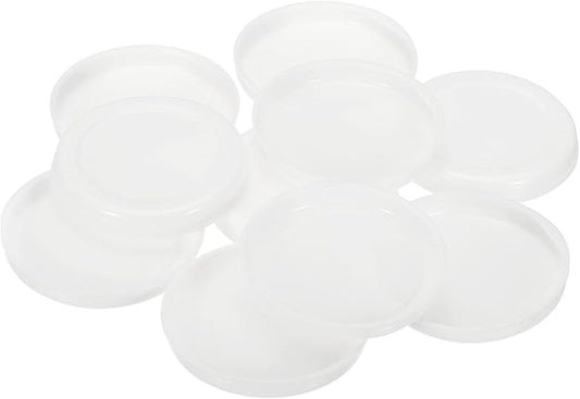 PATIKIL 30 Pcs Mailing Tube Plastic End Caps 3" ID PE Round Cardboard Shipping Tube Lids White Protective Poster End Caps for Paper Documents Artwork Storage