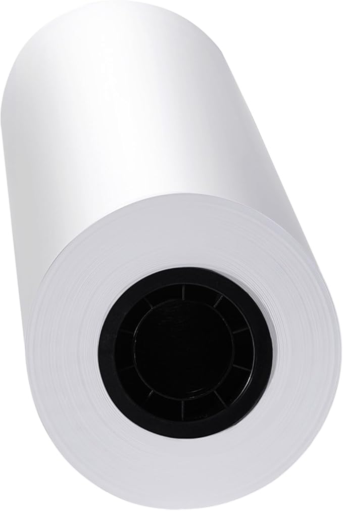 VEVOR Wide Format Paper, 30 in x 500 ft Plotter Roll, 2 Rolls CAD Bond Rolls with 3 in Core, 20 LB Bond Paper Rolls, Ideal for CAD Drawings, Engineering Plans, GIS Maps, and Architectural Designs