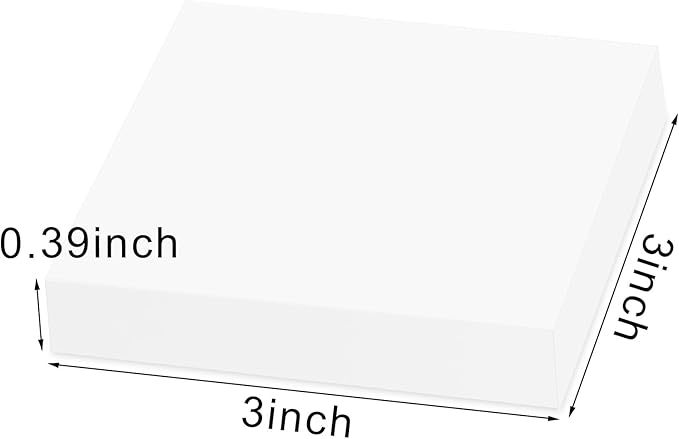 White Sticky Notes 3 x 3 Inch,10 Pads Self-Stick Notes Pads,100 Sheets/Pad Super Sticking Power Memo Post Stickies,1000 Sheets Total High Stickiness Square Sticky Notes for Office,Study,Home