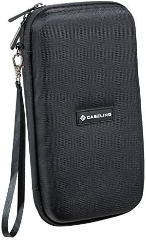 Caseling Hard Case for Texas Instruments TI Nspire CX II CAS, CX II, CX, CX CAS - Graphing Calculator Protective Carrying Case, Wrist Band, Extra Pockets for USB, Cables, Accessories