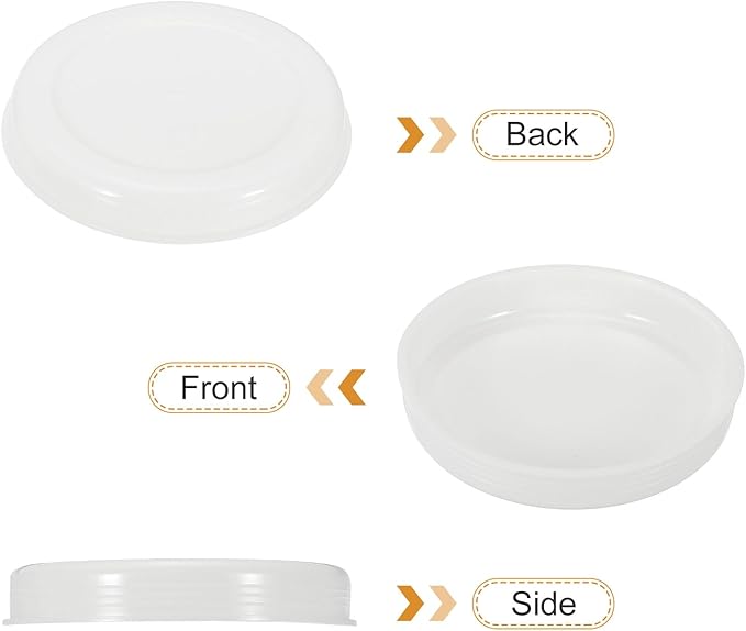 PATIKIL 30 Pcs Mailing Tube Plastic End Caps 2.9" ID PE Round Cardboard Shipping Tube Lids White Protective Poster End Caps for Paper Documents Artwork Storage