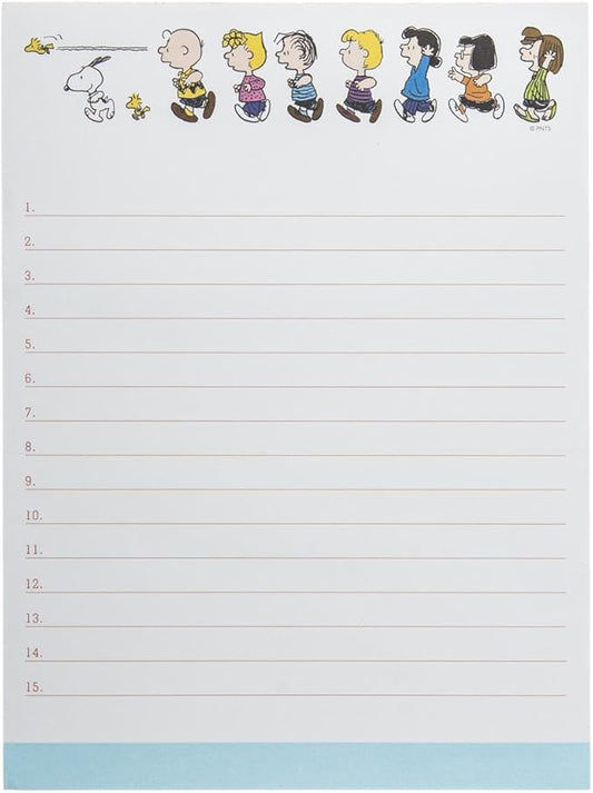 Graphique “Peanuts Run” Large Notepad | 150 Tear-Away Sheets | Task Planner | Daily Organizer | Memo Writing Pad | Priority Checklist | Undated | 6” x 8”