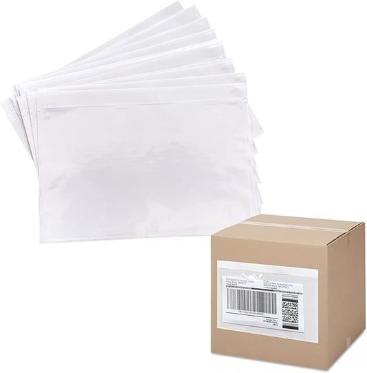 1000 Pcs 9.5"x6.7" Self-Sealing Packing List Envelope Pouches, Clear Adhesive Top Loading Packing Envelopes for Shipping Supply, Mailing Pouch Enclosed Bags Packing Slip & Invoice Labels