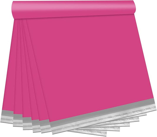 Poly Mailers Pink 10X13 1000 Pack, Strong Adhesive Shipping Envelopes for Clothing/Shirt, Poly Bags for Small Businesses, Waterproof & Thick Mailing Packages Bags