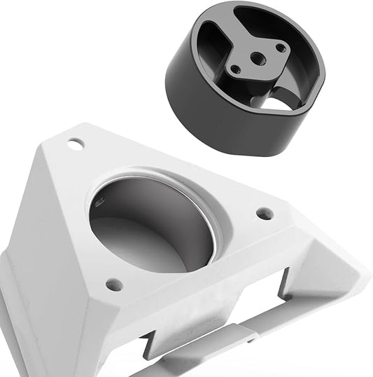 New Version Starlink Mini Tripod Adapter Mount, 2-in-1 Dual-Sided 1/4" & 3/8" Threads, Fit 2024/2025 Star Link Mini Pipe Adapter & Flat Mount – for RV, Camping, Outdoor Aluminum Alloy