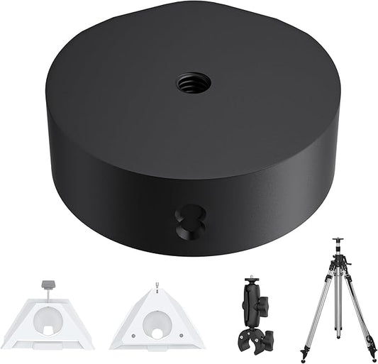 Starlink Mini Tripod Mount Adapter, 1/4"-20 Threaded Aluminum Mounting Accessories Kit for Flat Pipe Mount, Clamp, Stable Outdoor Use on RVs, Road Trip & Travel