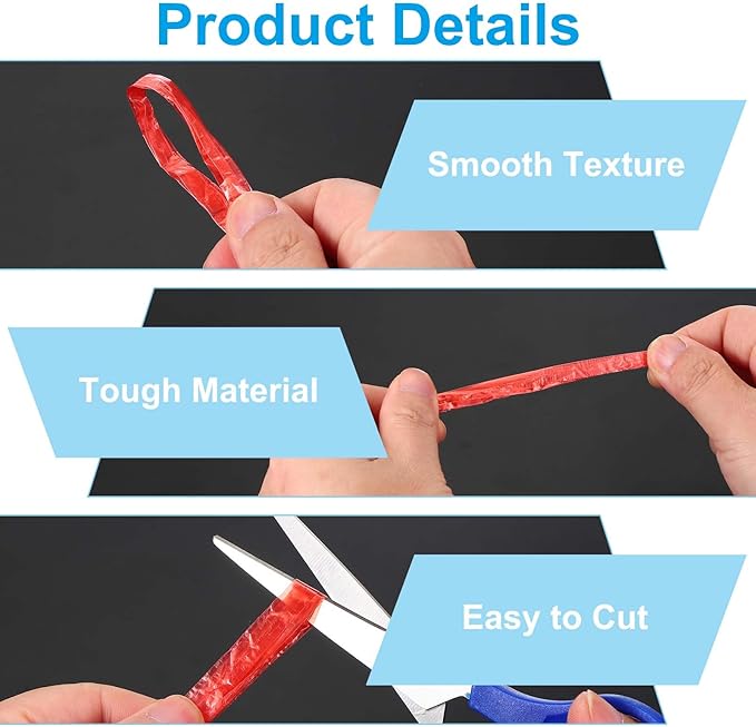 PATIKIL 400m/1312Ft Polyester Nylon Plastic Rope, 2 Pcs Twine Household Bundles Ropes Roll for Gardening Packing Crafting DIY, Red