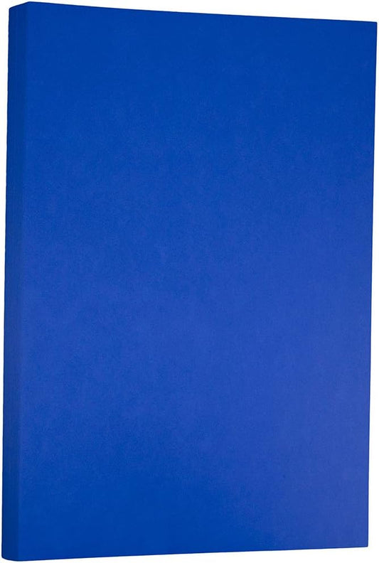 JAM PAPER Ledger 65lb Cardstock - 11 x 17 - Tabloid Coverstock - 176 gsm - Presidential Blue Recycled - 50 Sheets/Pack