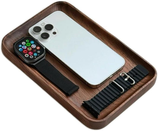 Galaxias Desktop Drawer Storage Tray, Men's Storage Box, Made of Walnut Wood, a Beautiful Office Desk Accessory Suitable for Both Office and Home use.