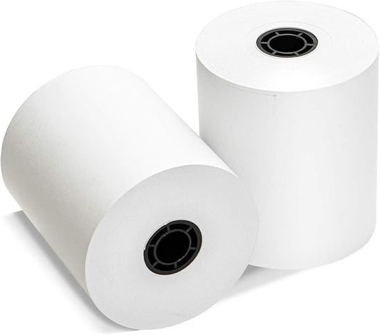 3 1/8 x 230 Thermal Paper Receipt Rolls (50 GSM - Solid Core) Fits All POS Cash Registers Printers, Clover Square Stations, Star Micronics SCP700, TSP100 BPA Free - Premium Grade (30 Rolls)