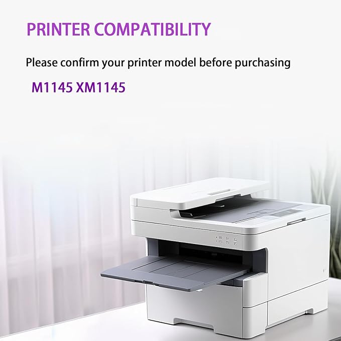 24B6035 Black Toner Cartridge Replacement (with Chip) for Lexmark M1145 XM1145 Printer High-Definition Printing 16000 Pages