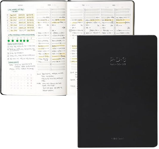 [ORODA] 2026 PDS (PLAN DO SEE) Diary, Weekly and Monthly Planner for Organization and Planning, 10 Minutes Time Block, Italian PU Hard Cover, 5.8” x 8.2”
