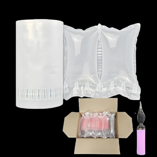 Air Packing Pillows 500 Count Inflatable Air Pillows for Shipping with Pump 4.7" x 7.8", Box Filler Purse Stuffer to Keep Shape, Great Alternative to Packing Peanuts