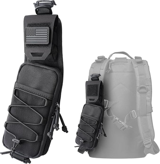WYNEX Molle Backpack Accessories Pouch of Curve Design Version, Tactical Backpack Strap Pouch Hiking Backpack Attachment Pack