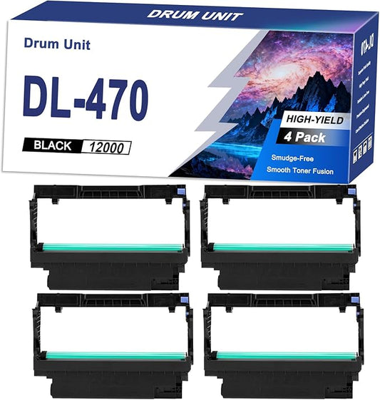 DL-470 Drum Unit Compatible for Pantum Drum High Yield to Work with M7170DW Printers, Printing 4sets