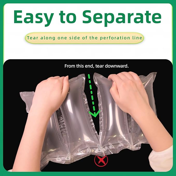 Air Packing Pillows 500 Count Inflatable Air Pillows for Shipping with Pump 4.7" x 7.8", Box Filler Purse Stuffer to Keep Shape, Great Alternative to Packing Peanuts