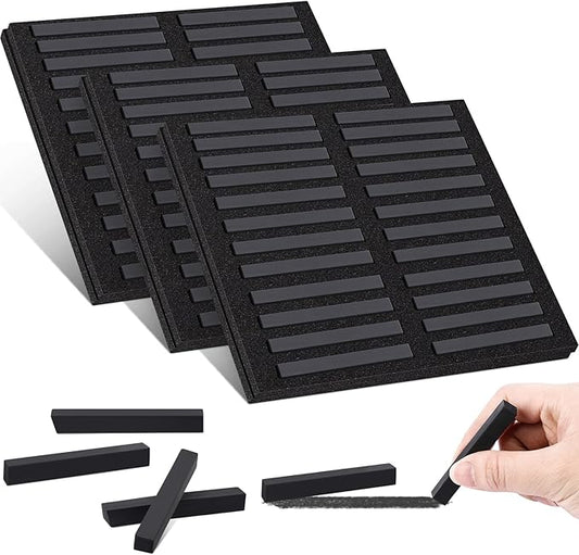 72 Pcs Soft Chalk Pastels Set Square Sketch Chalk Soft Pastel for Artists Non-toxic Artist Pastel Sticks for Professional Artists and Art Lovers(Black)
