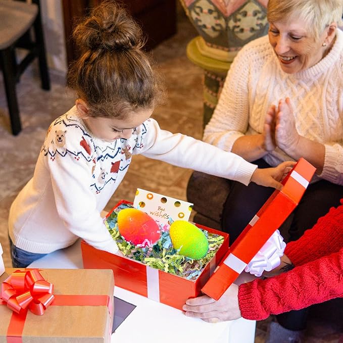 Zankubom 1LB Crinkle Cut Paper Shred Filler Great for Gift Wrapping, Basket Fillers, Birthday, Gift Wrapping, Anniversary, Halloween Christmas Party Decor Filling Supplies Easter