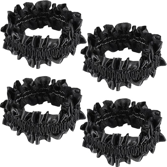 4 Pcs Arm Garters for Men,Elastic Sleeve Garters Vintage Anti Slip 1920s Arm Bands for Men Roaring 20s Armband Garter 1920s Accessories for Mens Costume Party Decoration Black